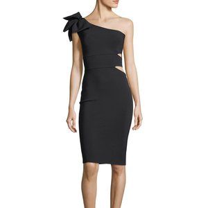 Chiara Boni Tashline Cutout Cocktail Dress